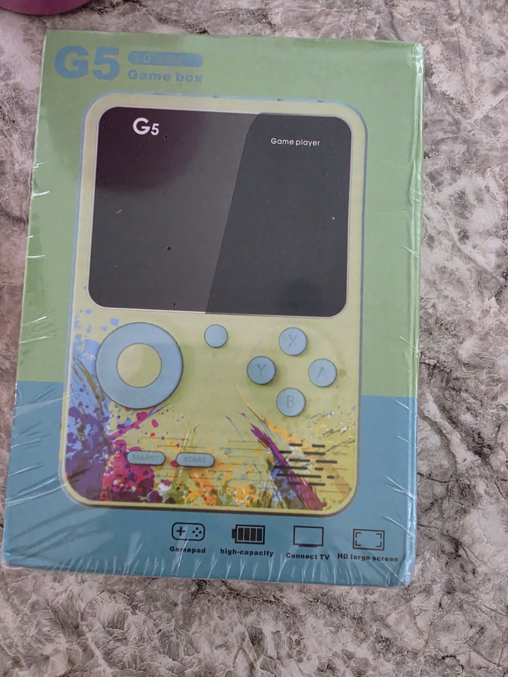 G5 Handheld Game Console - Yellow/Blue